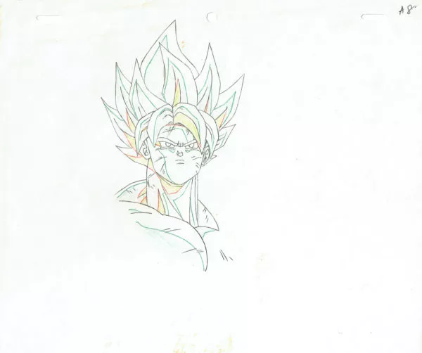TORIYAMA Akira - DRAGON BALL — 795 – Son Goku en mode Super Saiyan – Doga A8