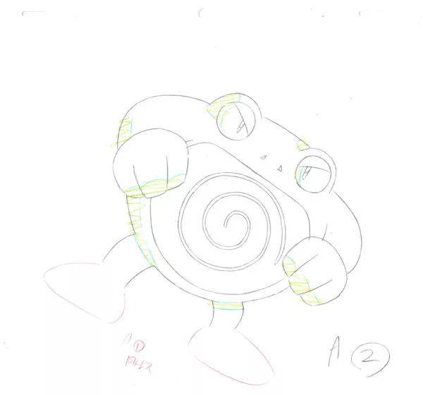 SUGIMORI Ken - POKEMON — 1000 – Tartard – Genga  – A2