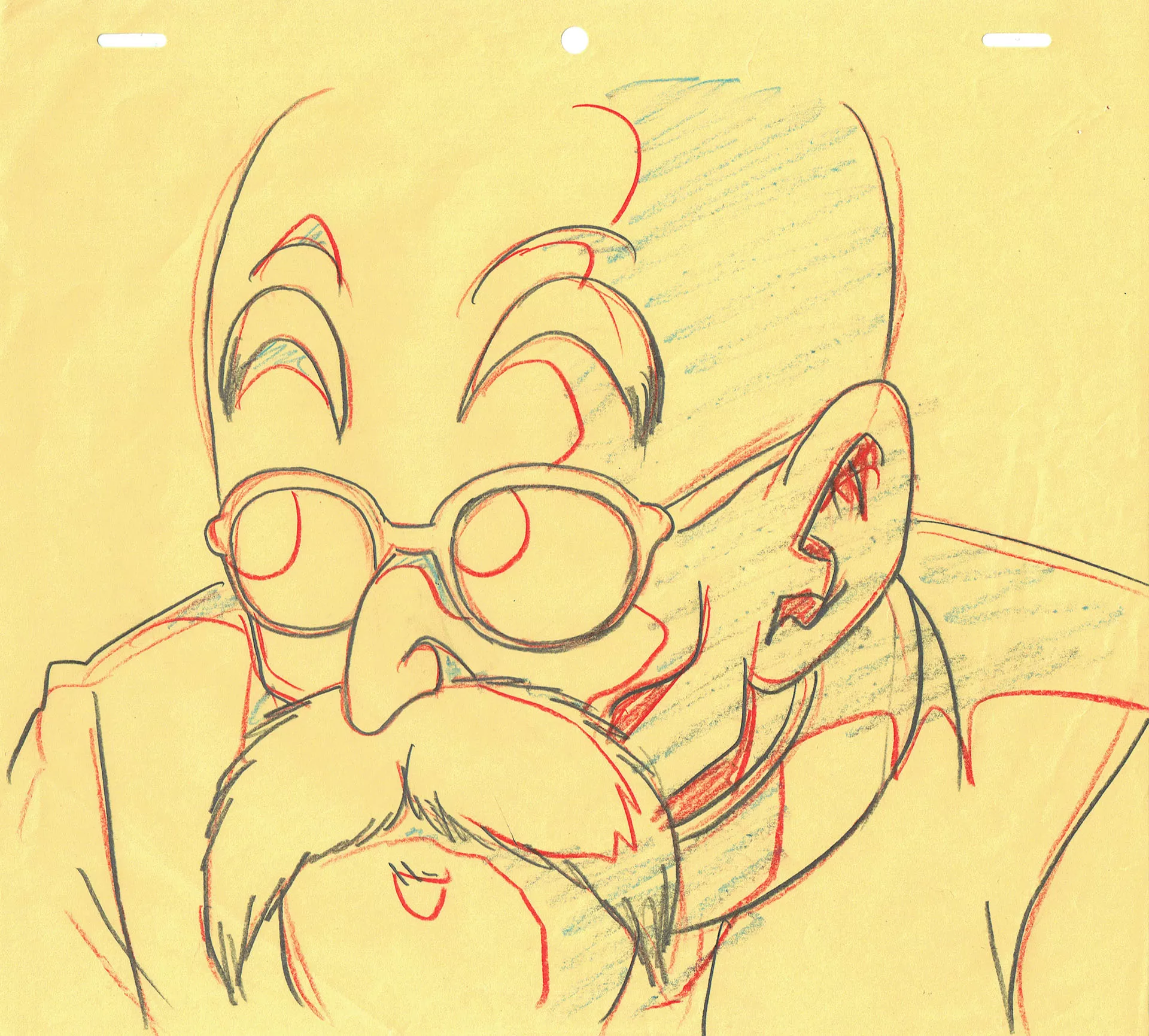 TORIYAMA Akira - DRAGON BALL — 1002 – Master Roshi – Douga Correction sheet