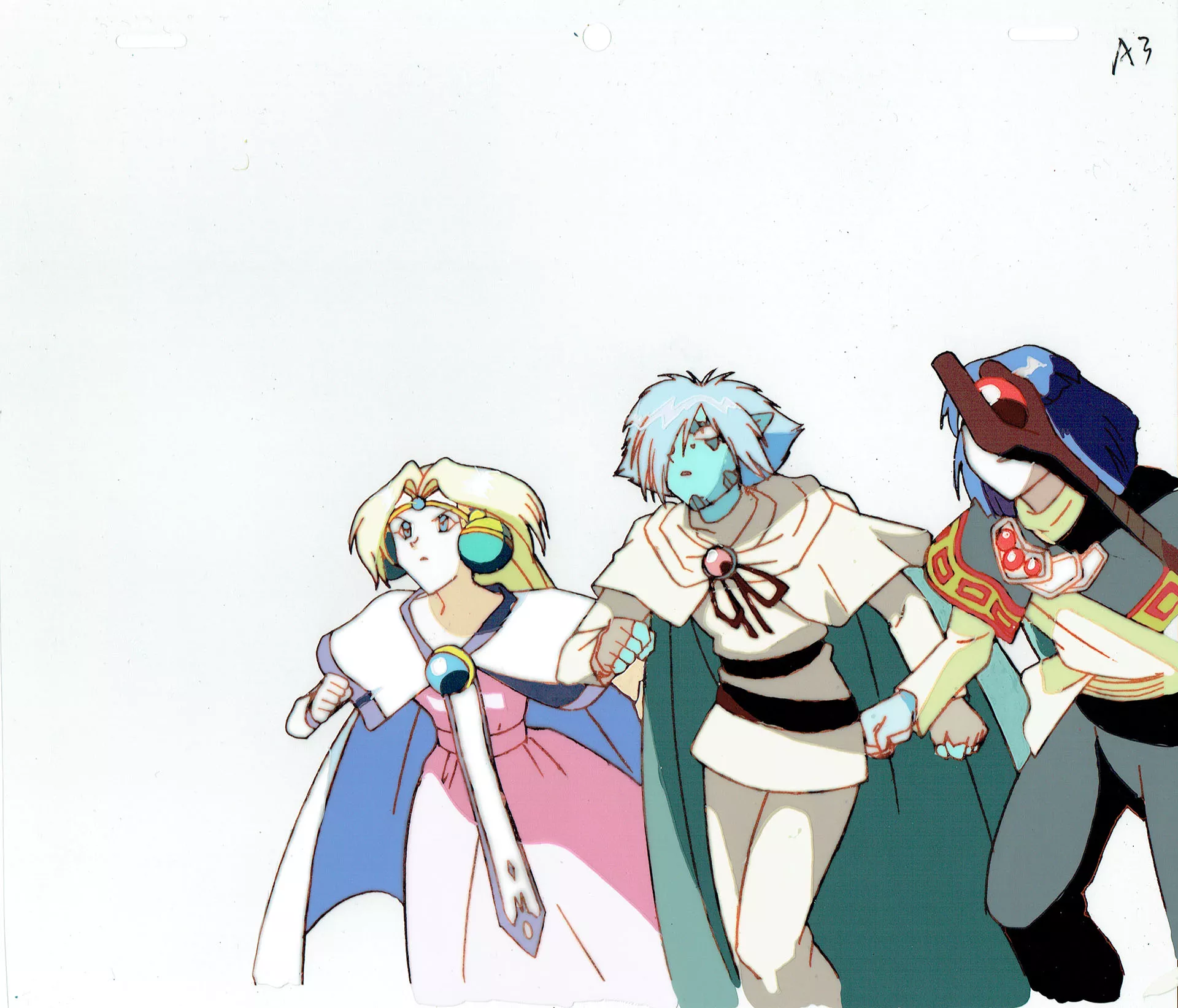 ARAIZUMI Rui - SLAYERS — 1058 – Slayers – Filia, Zelgadis, Xellos – Cellulo A3