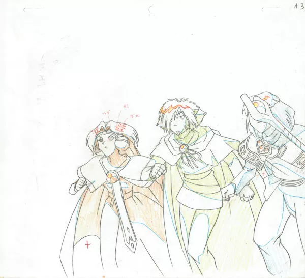ARAIZUMI Rui - SLAYERS — 1059 – Filia, Zelgadis, Xellos – Douga A3
