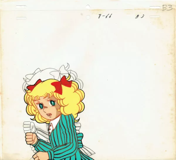 IGARASHI Yumiko - CANDY CANDY — 426 – Candice “Candy” White Ardlay – Production cel B3 — Episode 5 (14'21'')