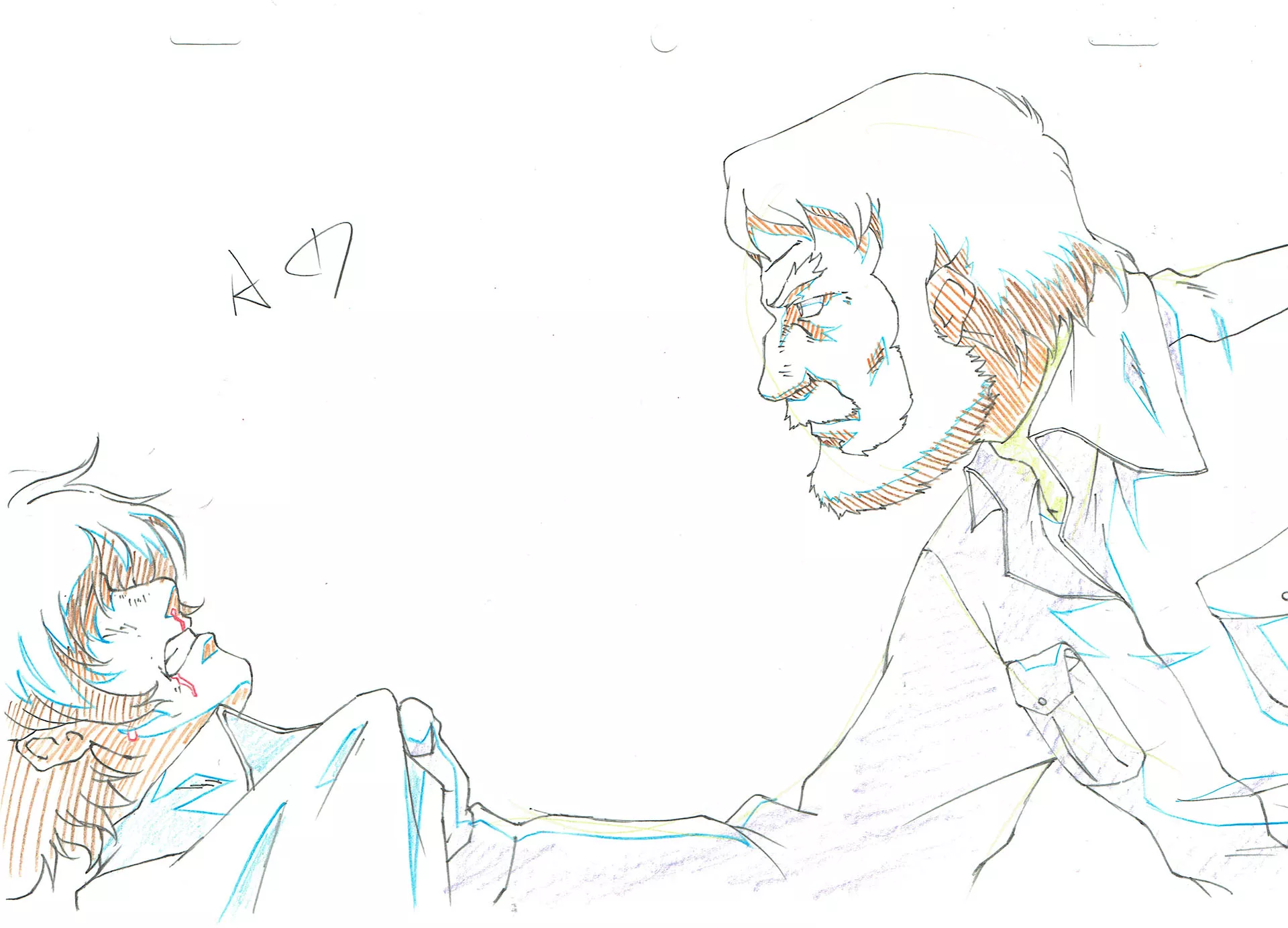 MATSUMOTO Leiji - THE GALAXY RAILWAYS — 915 – Manabu et Daneb – Genga – A1 — Episode 8 MATSUMOTO Leiji - THE GALAXY RAILWAYS — 915 – Manabu et Daneb – Genga – A1 — Episode 8