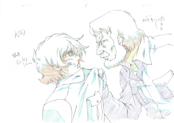 MATSUMOTO Leiji - THE GALAXY RAILWAYS — 916 – Manabu et Daneb – Genga – A2 — Episode 8