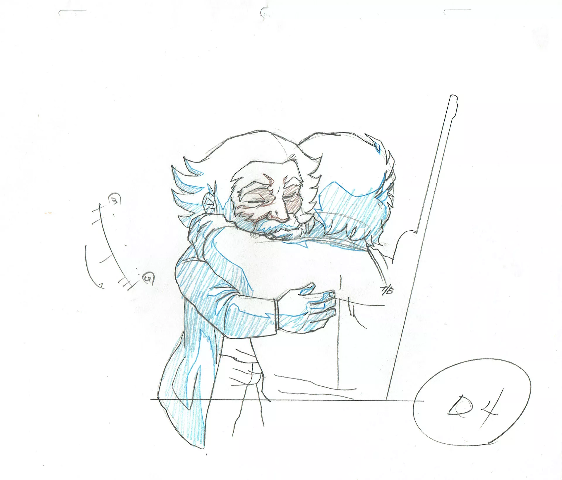 MATSUMOTO Leiji - SUBMARINE SUPER 99 — 964 – Juzo Oki and Susumu Oki – Genga – D4