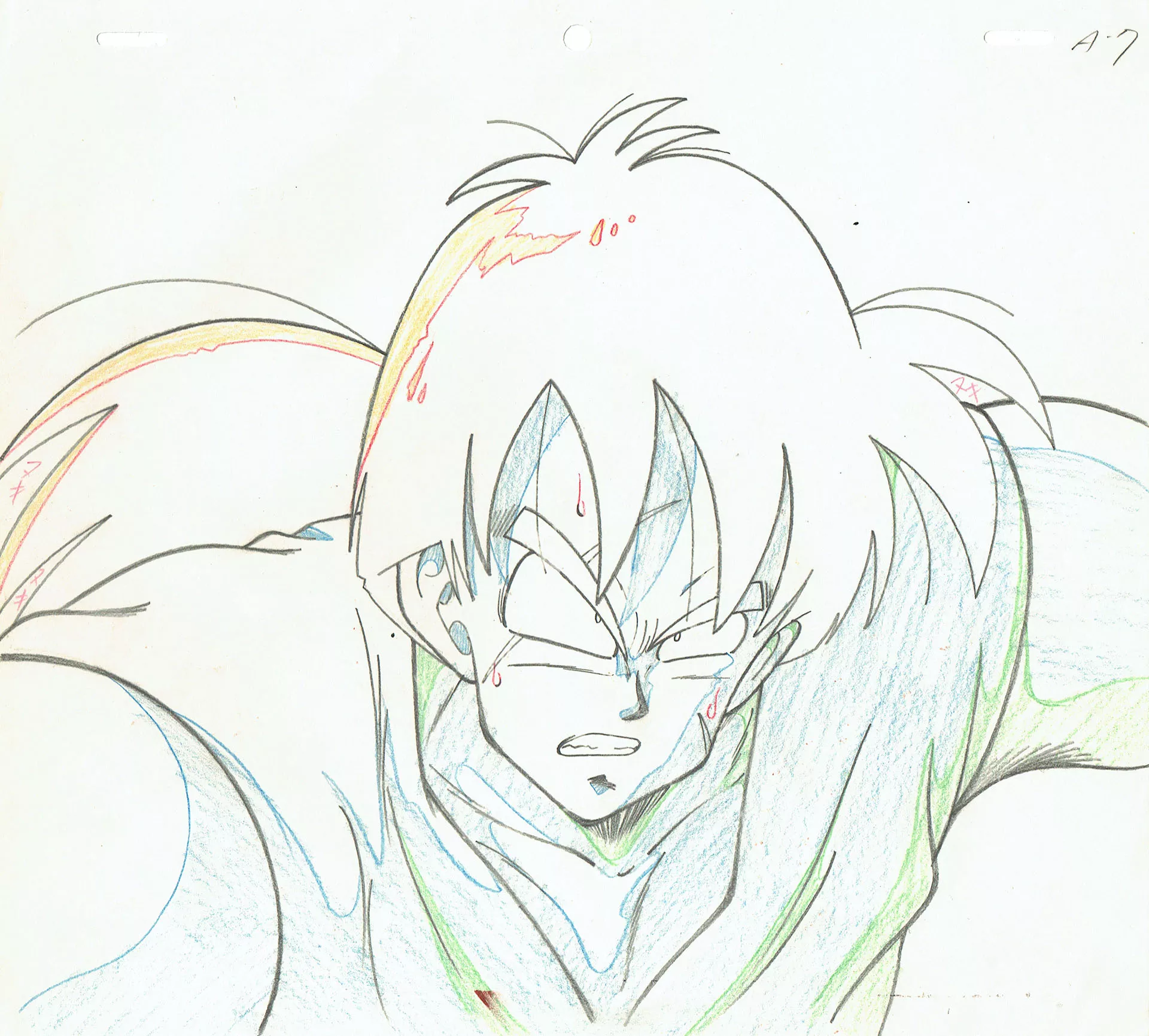TORIYAMA Akira - DRAGON BALL — 992 – Yamcha – Douga A7