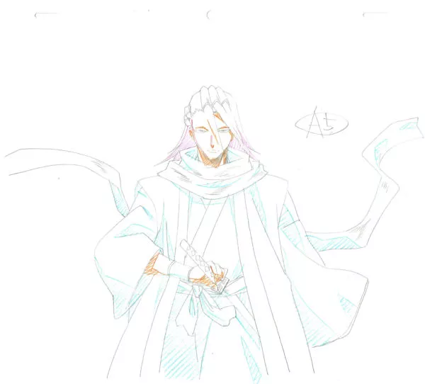KUBO Tite - BLEACH — 1051 – Bleach – Byakuya Kuchiki – Genga
