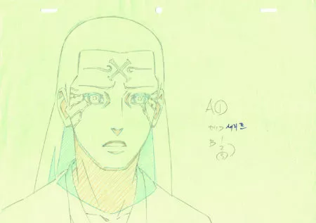  KISHIMOTO Masashi - NARUTO | 596 – Naruto Shippuden – Hizashi Hyuga – correction genga — Page 