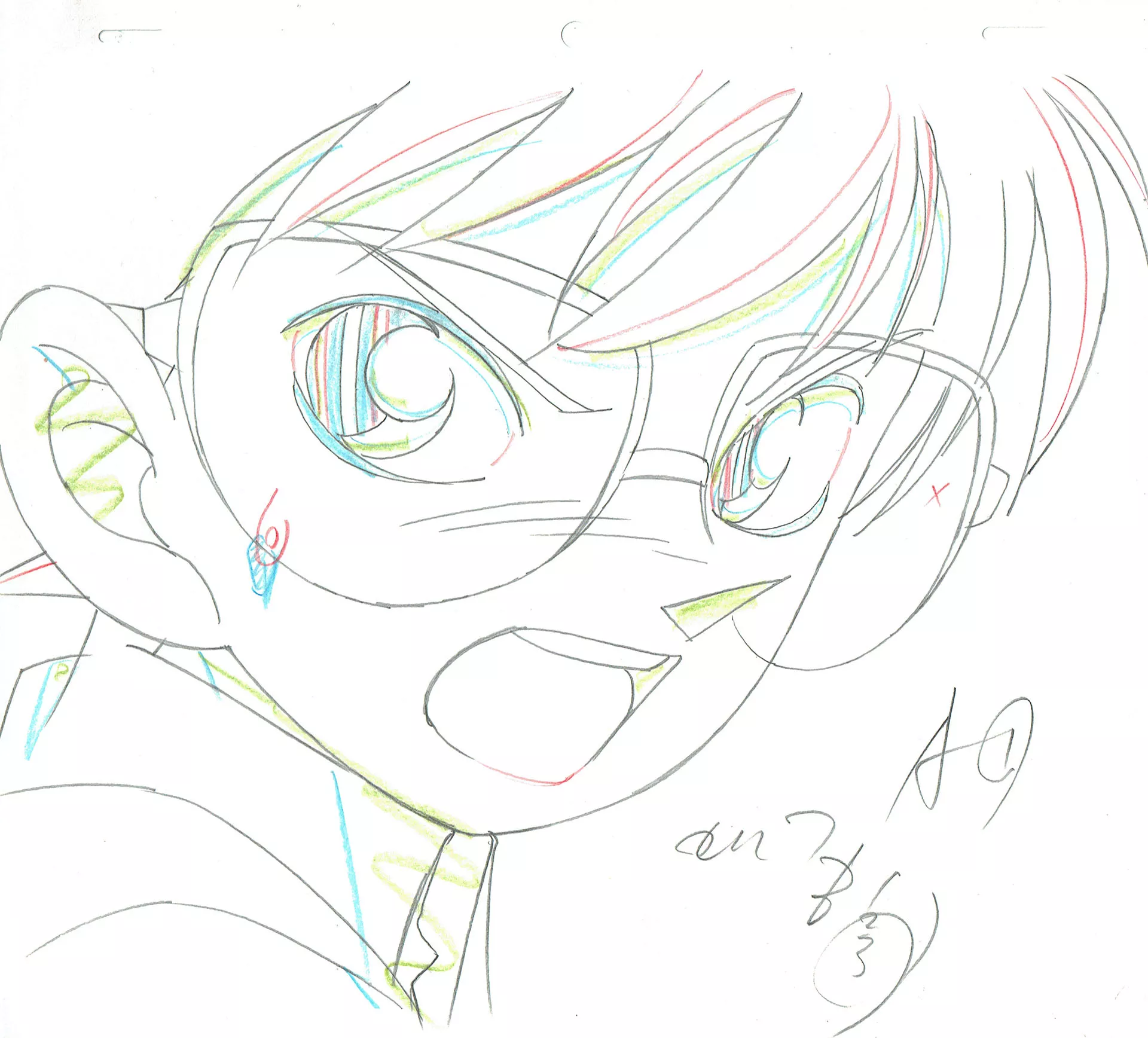 AOYAMA Gosho - DETECTIVE CONAN — 1252 – Détective Conan – Conan Edogawa – Genga A1