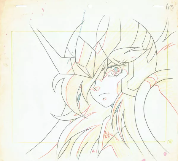 KURUMADA Masami - SAINT SEIYA : KNIGHTS OF THE ZODIAC (Seinto Seiya) — 1264 – Saint Seiya – Andromeda Shun – Genga A1