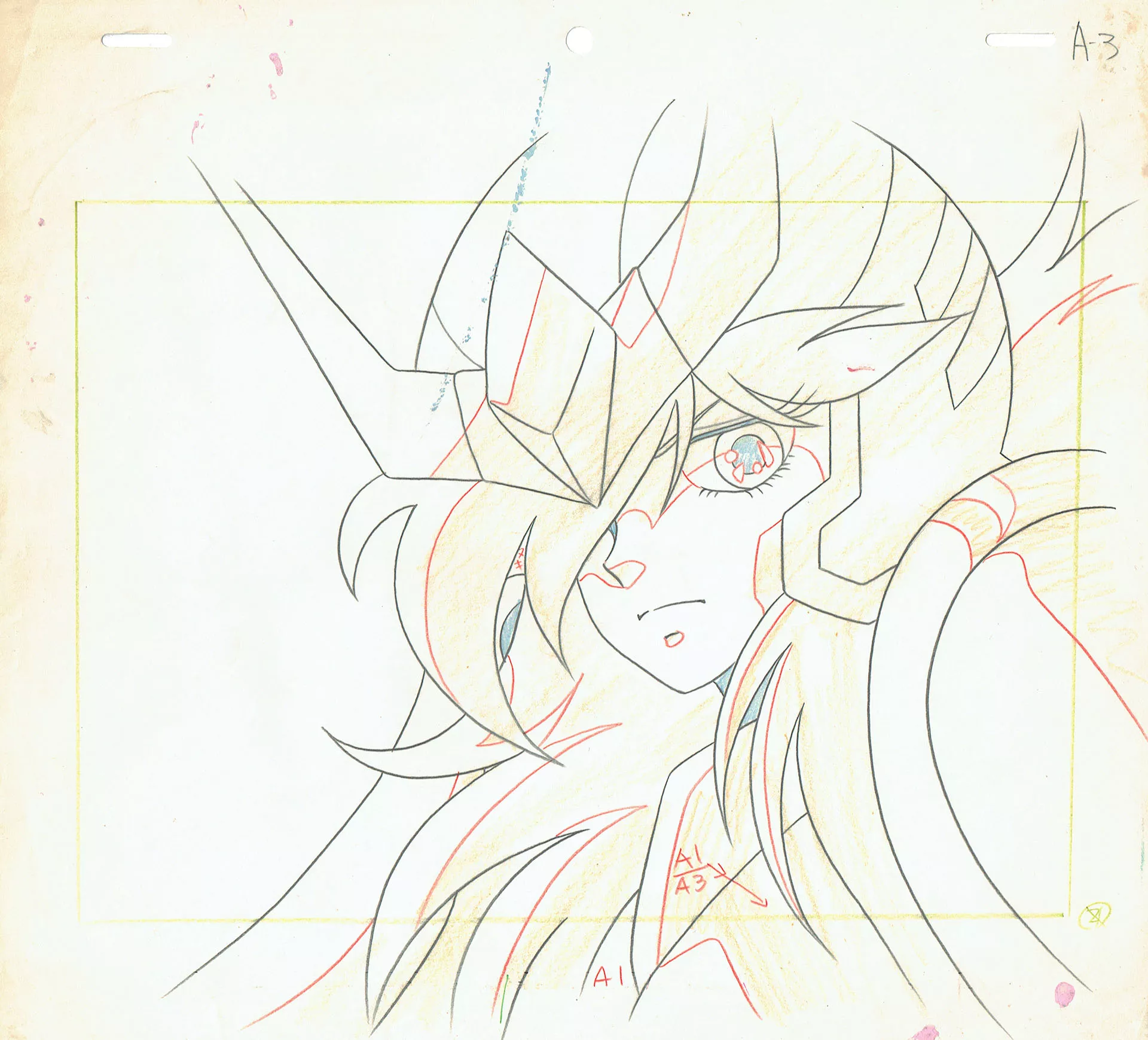 KURUMADA Masami - SAINT SEIYA : KNIGHTS OF THE ZODIAC (Seinto Seiya) | 1264 – Saint Seiya – Andromeda Shun – Genga A1 — Page 