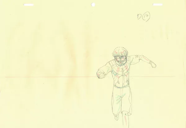 ISHIDA Sui - TOKYO GHOUL — 1903 – Tokyo Ghoul – Ken Kaneki – correction genga D10