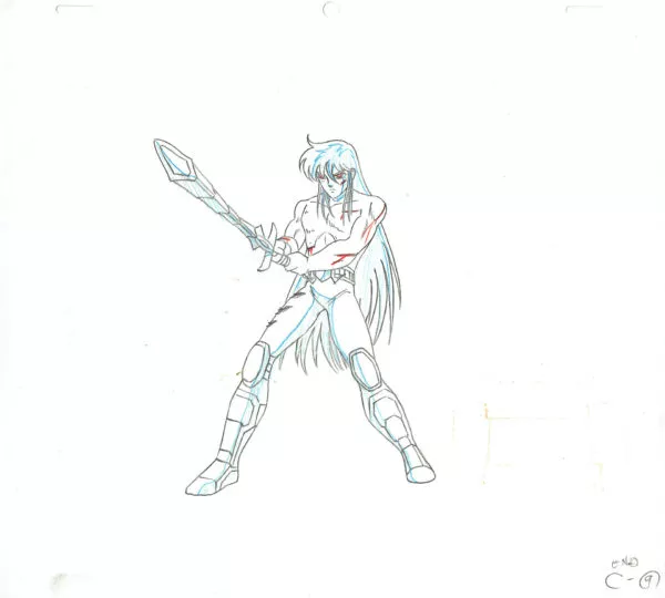 KURUMADA Masami - SAINT SEIYA : KNIGHTS OF THE ZODIAC (Seinto Seiya) — 536 – Saint Seiya – Dragon Shiryu (Poseidon Arc) – Douga C9