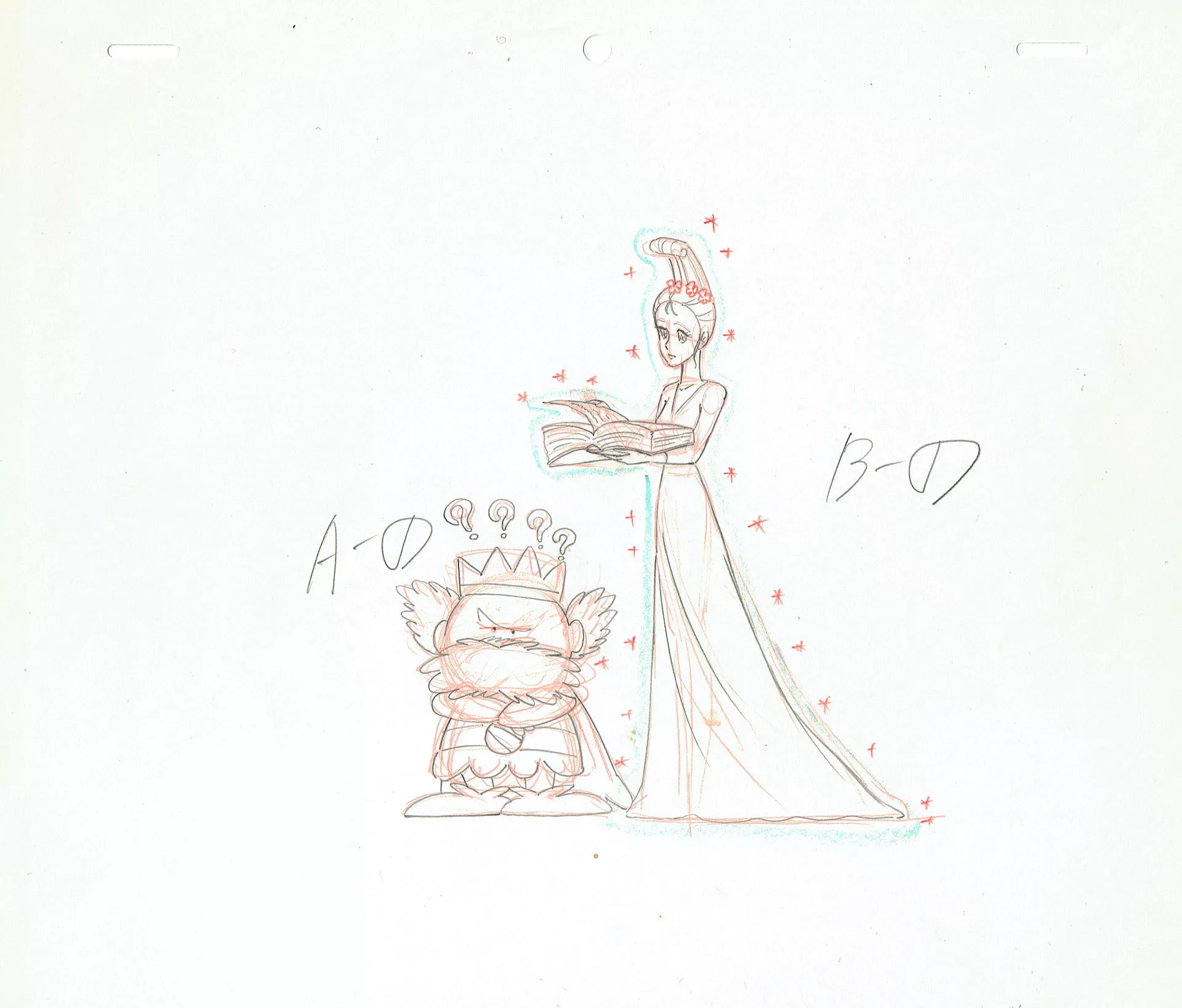  SHUDO Takeshi - Magical Princess Minky Momo | 2009 – Magical Princess Minky Momo  – The queen and the king – genga — Page 