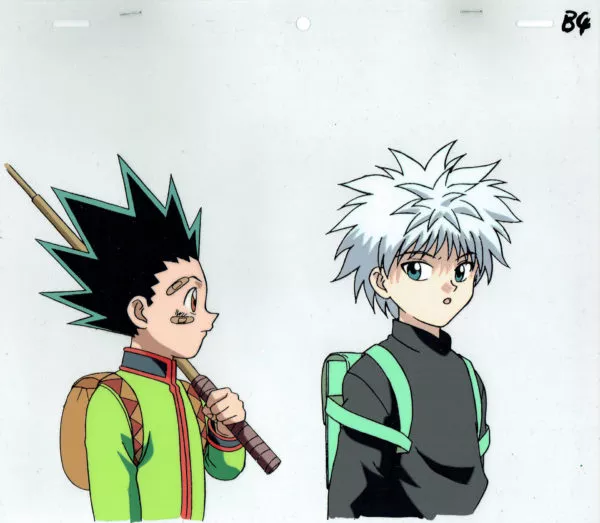 TOGASHI Yoshihiro - Hunter X Hunter — 2269 – Hunter X Hunter – Gon Freecss and Killua Zoldyck – Production cel