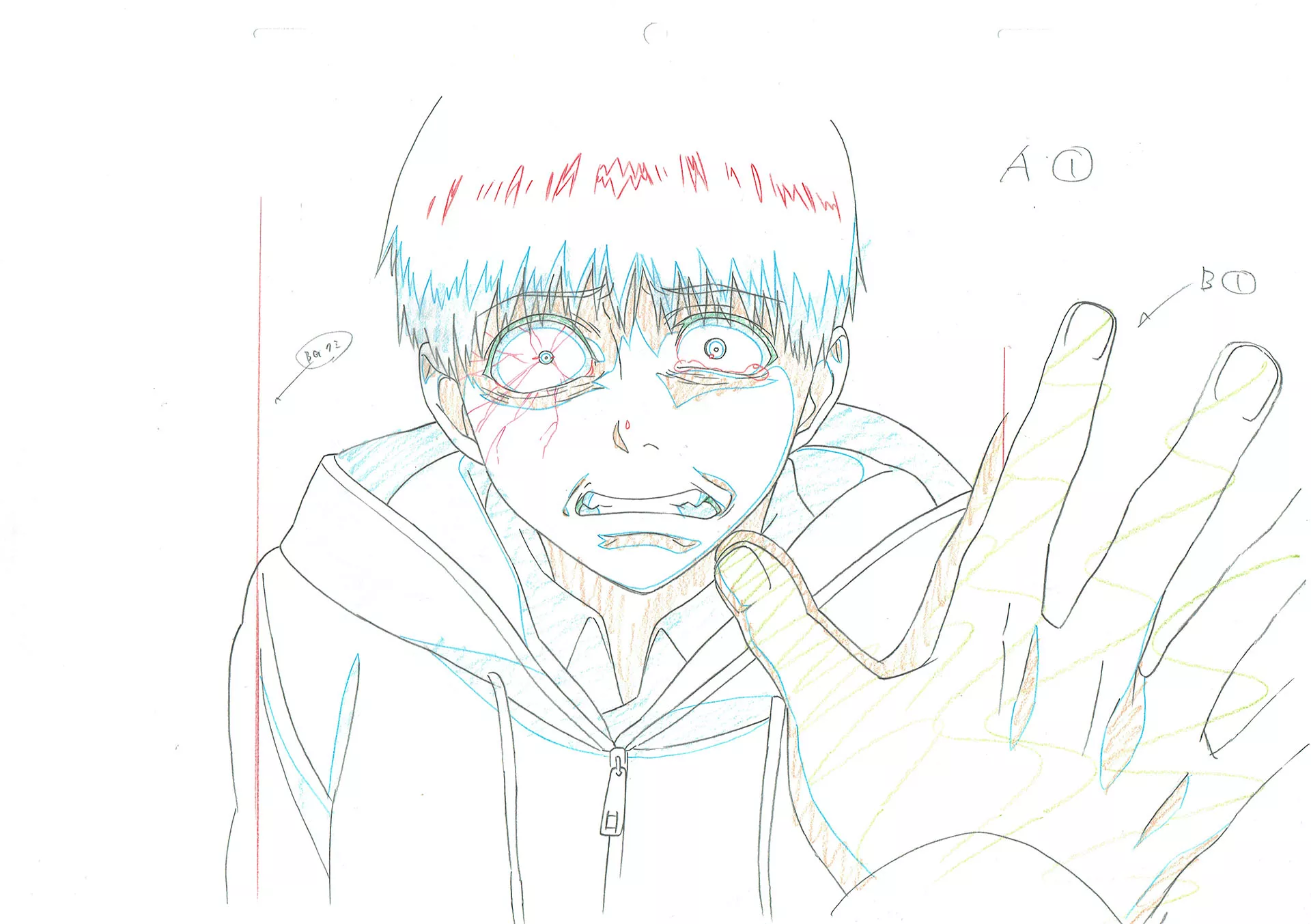  ISHIDA Sui - TOKYO GHOUL | 2378 – Tokyo Ghoul – Ken Kaneki – KEY SCENE – Genga — Page 