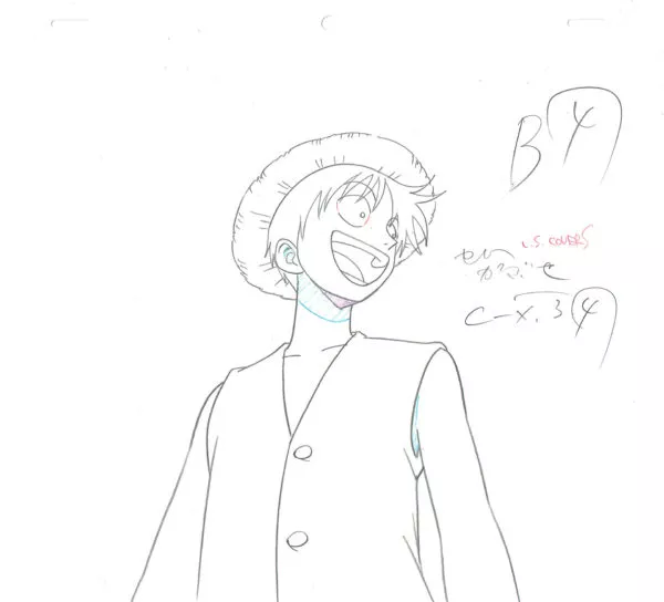 ODA Eiichiro - ONE PIECE — 2276 – One Piece – Monkey D. Luffy – Genga