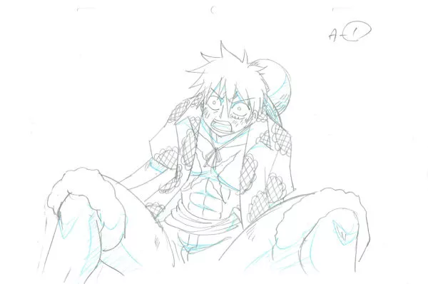 ODA Eiichiro - ONE PIECE — 3446 – One Piece – Monkey D. Luffy – Genga