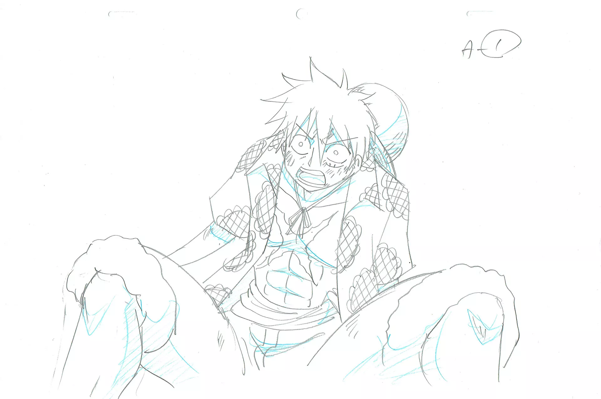  ODA Eiichiro - ONE PIECE | 3446 – One Piece – Monkey D. Luffy – Genga — Page 