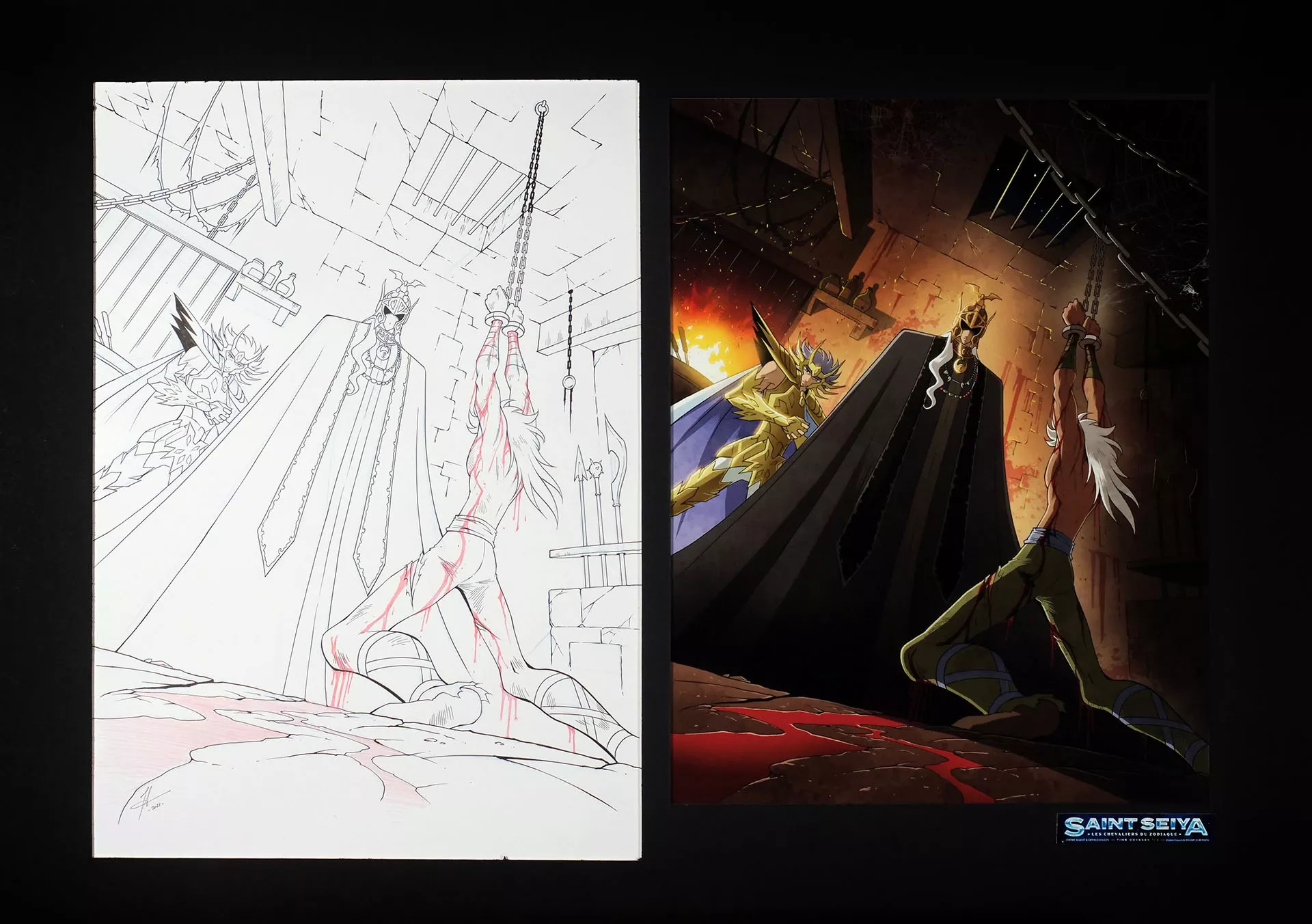 Jérôme ALQUIE — 8 – Saint Seiya – Time Odyssey (Chevaliers du Zodiaque) – Grand Pope et Cancer Masque de mort — Tome 1 — Page 38 case 8