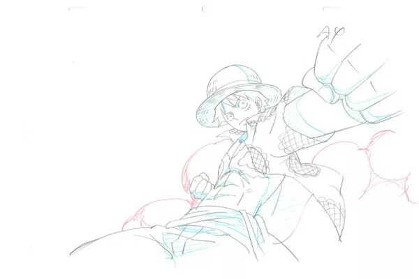 ODA Eiichiro - ONE PIECE — 3562 – One Piece – Monkey D Luffy – Genga – A4