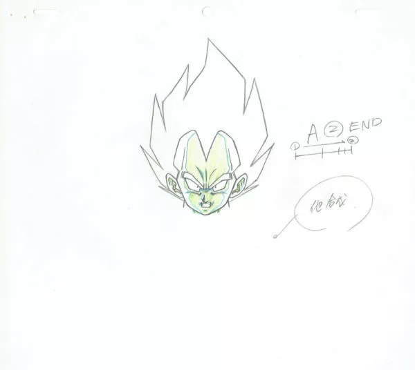 TORIYAMA Akira - DRAGON BALL — 2230 – Dragon Ball Z – Vegeta – Episode 134 (4 min 56 sec) – Genga