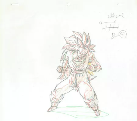  TORIYAMA Akira - DRAGON BALL | 2293 – Dragon Ball Z – Son Goku Super Saiyan 3 – Episode 280 – Genga — Page 