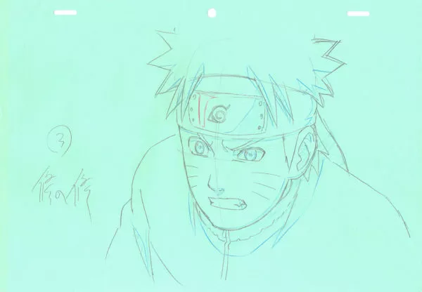 KISHIMOTO Masashi - NARUTO — 1257 – Naruto Shippuden – Naruto Uzumaki – correction genga