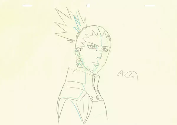 KISHIMOTO Masashi - NARUTO — 2266 – Naruto Shippuden – Shikamaru – correction genga