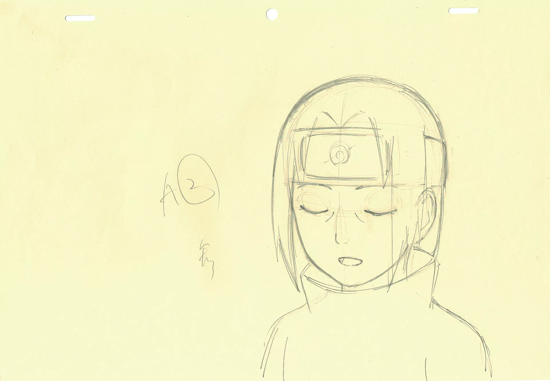 KISHIMOTO Masashi - NARUTO — 2357 – Naruto Shippuden – Itachi enfant – correction genga KISHIMOTO Masashi - NARUTO — 2357 – Naruto Shippuden – Itachi enfant – correction genga