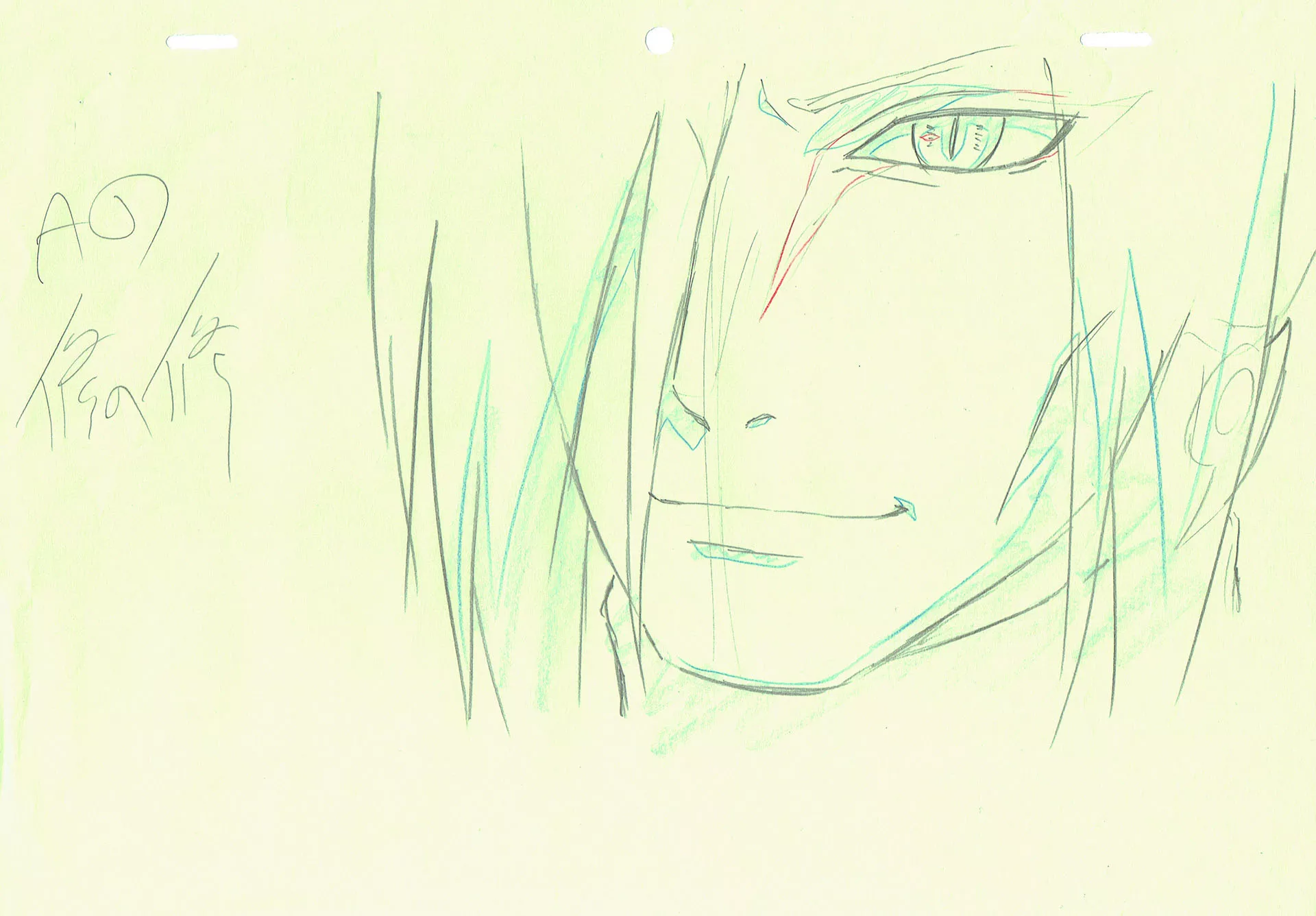 KISHIMOTO Masashi - NARUTO — 2367 – Naruto Shippuden – Orochimaru – correction genga