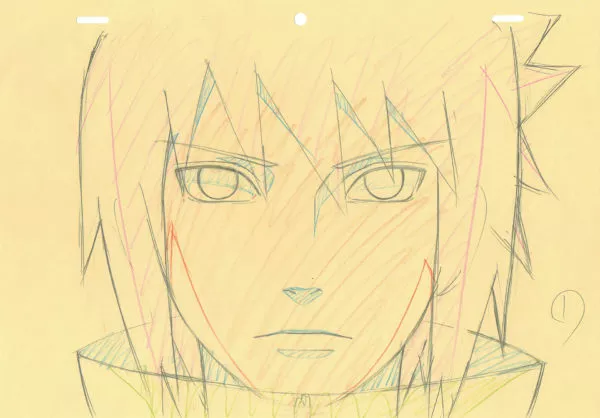 KISHIMOTO Masashi - NARUTO — 2793 – Naruto Shippuden – Sasuke – correction genga