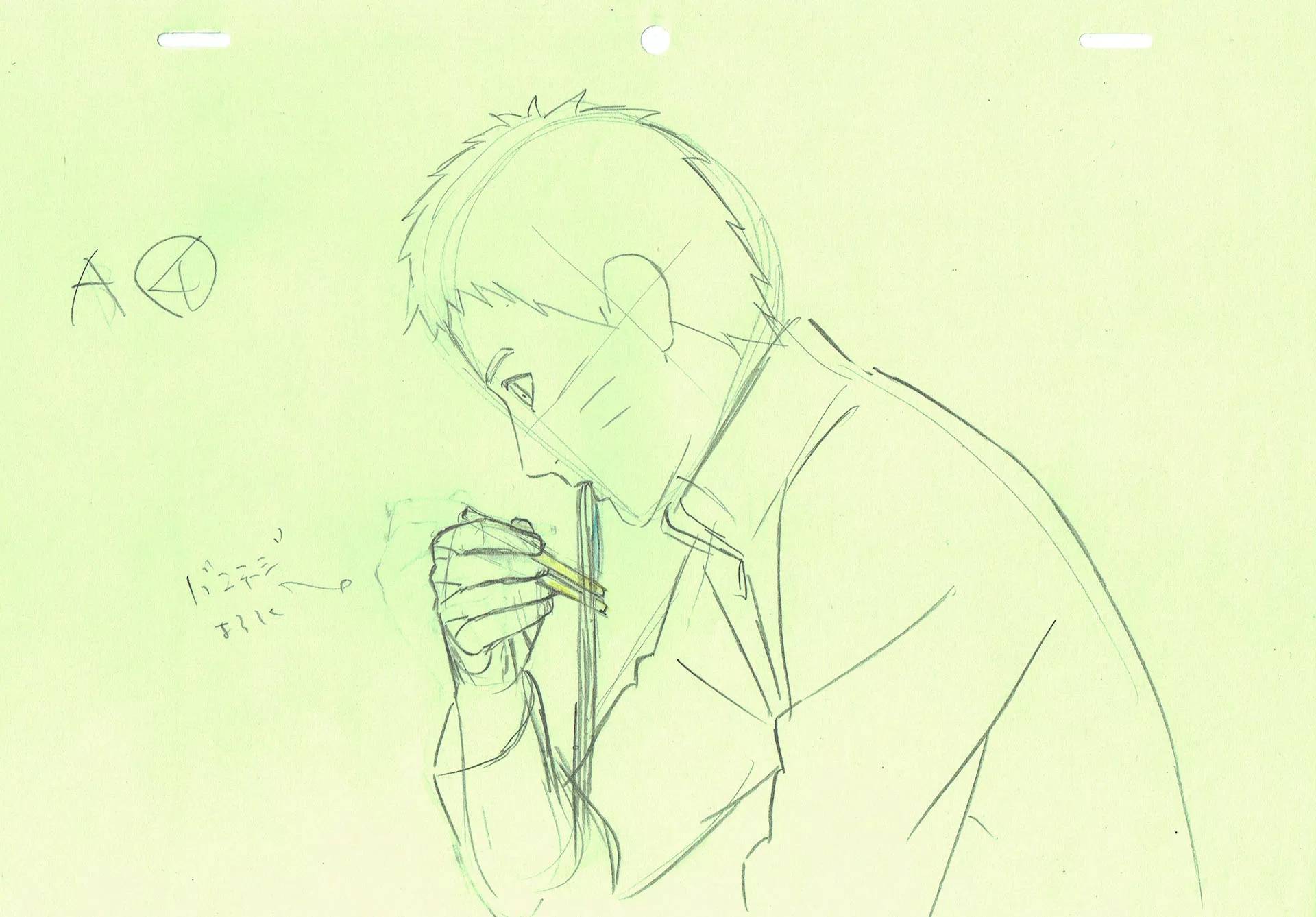 KISHIMOTO Masashi - NARUTO — 3003 – Naruto Shippuden – Naruto Hokage mange des Ramen – correction genga