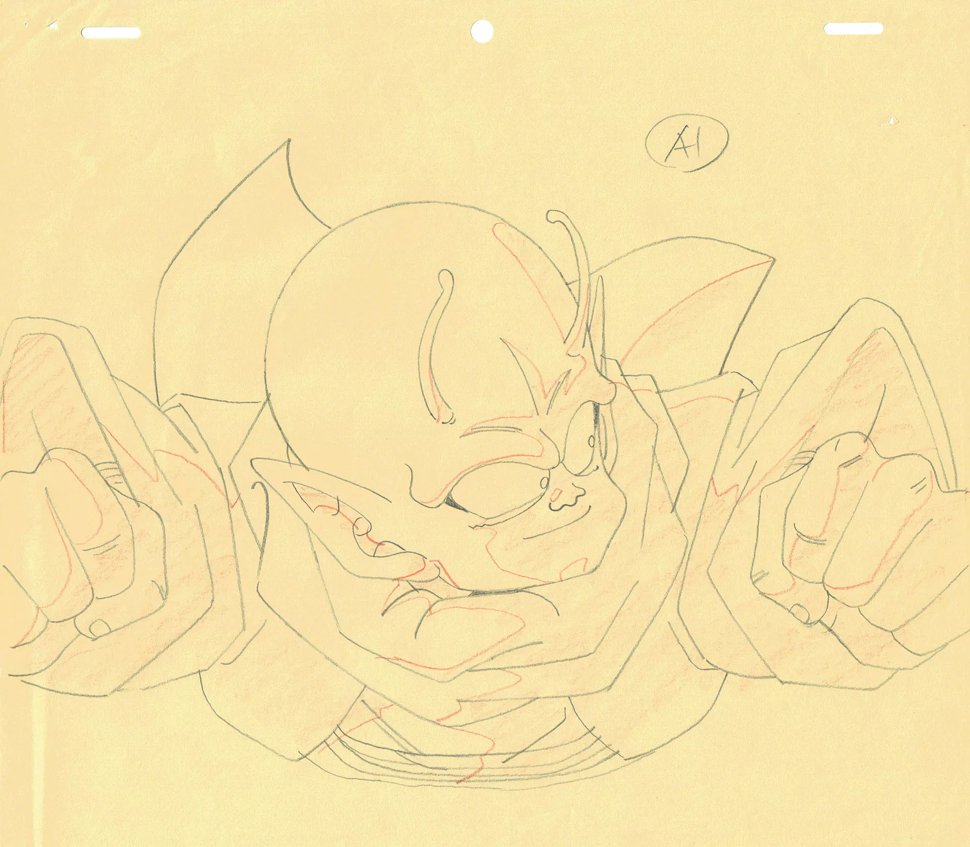 TORIYAMA Akira - DRAGON BALL — 3552 – Dragon Ball Z – Ep 75 – Dende – Correction Genga