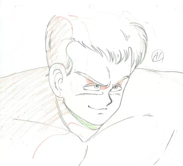 TORIYAMA Akira - DRAGON BALL — 3571 – Dragon Ball – General Blue (Ruban rouge) – Genga