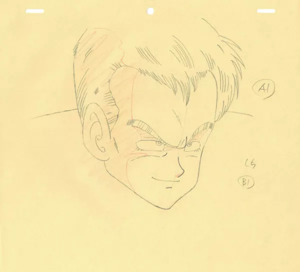 TORIYAMA Akira - DRAGON BALL — 3572 – Dragon Ball – General Blue (Red Ribbon) – Correction Genga