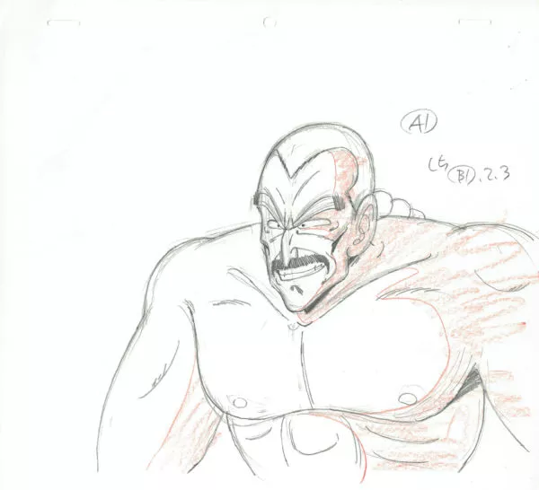 TORIYAMA Akira - DRAGON BALL — 3581 – Dragon Ball – Tao Pai Pai – Genga