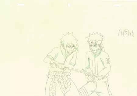  KISHIMOTO Masashi - NARUTO | 3634 – Naruto Shippuden – Naruto vs Sasuke – correction genga — Page 