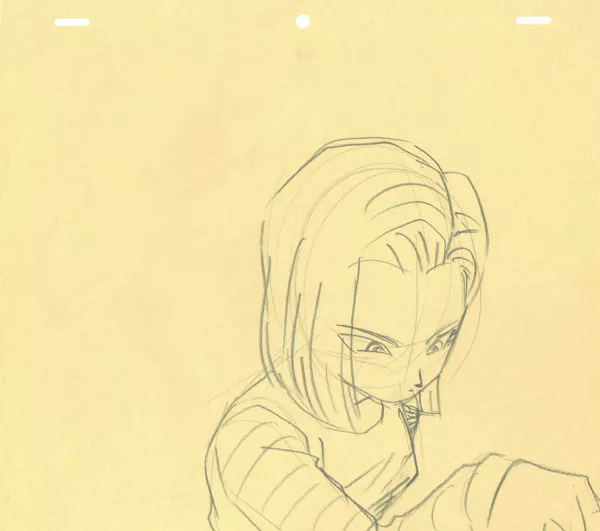 TORIYAMA Akira - DRAGON BALL — 3699 – Dragon Ball Z – Ep 214 – Cyborg C 18 – Crayonné