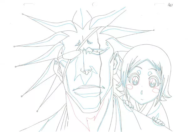 KUBO Tite - BLEACH — 2303 – Bleach – Kenpachi Zaraki and Yachiru – Doga (douga)