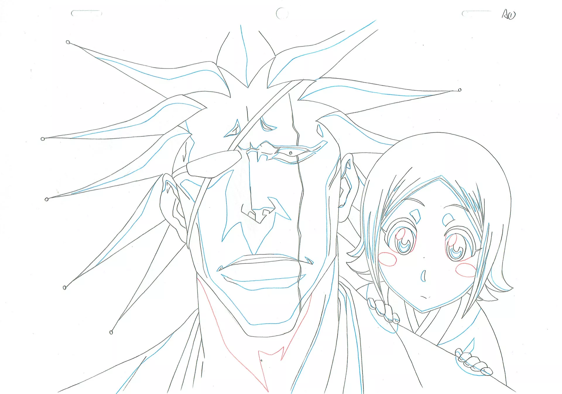KUBO Tite - BLEACH — 2303 – Bleach – Kenpachi Zaraki and Yachiru – Doga (douga)