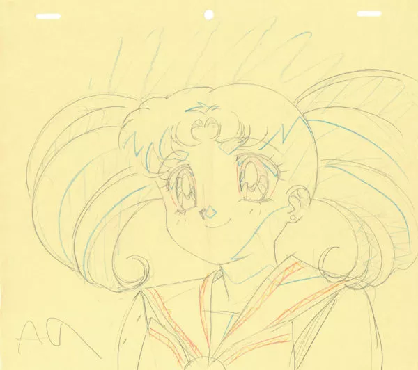 TAKEUCHI Naomi - PRETTY SOLDIER SAILOR MOON — 3407 – Sailor Moon – Episode 112 – Chibiusa – Sailor Chibi Moon – Correction Genga