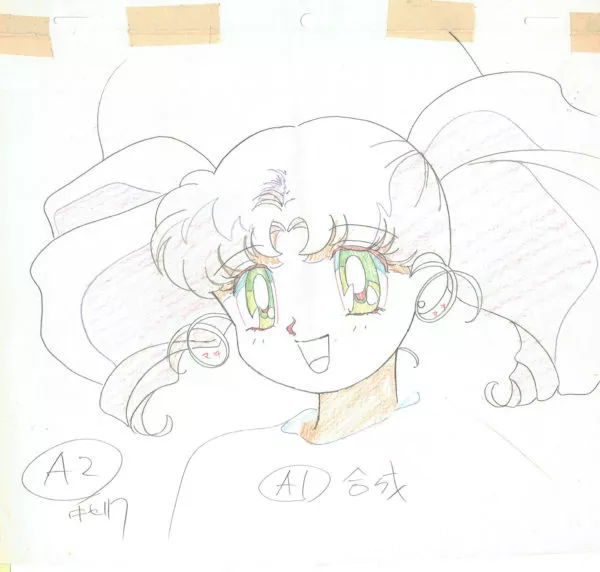 TAKEUCHI Naoko - SAILOR MOON — 3408 – Sailor Moon – Episode 112 – Chibiusa – Genga