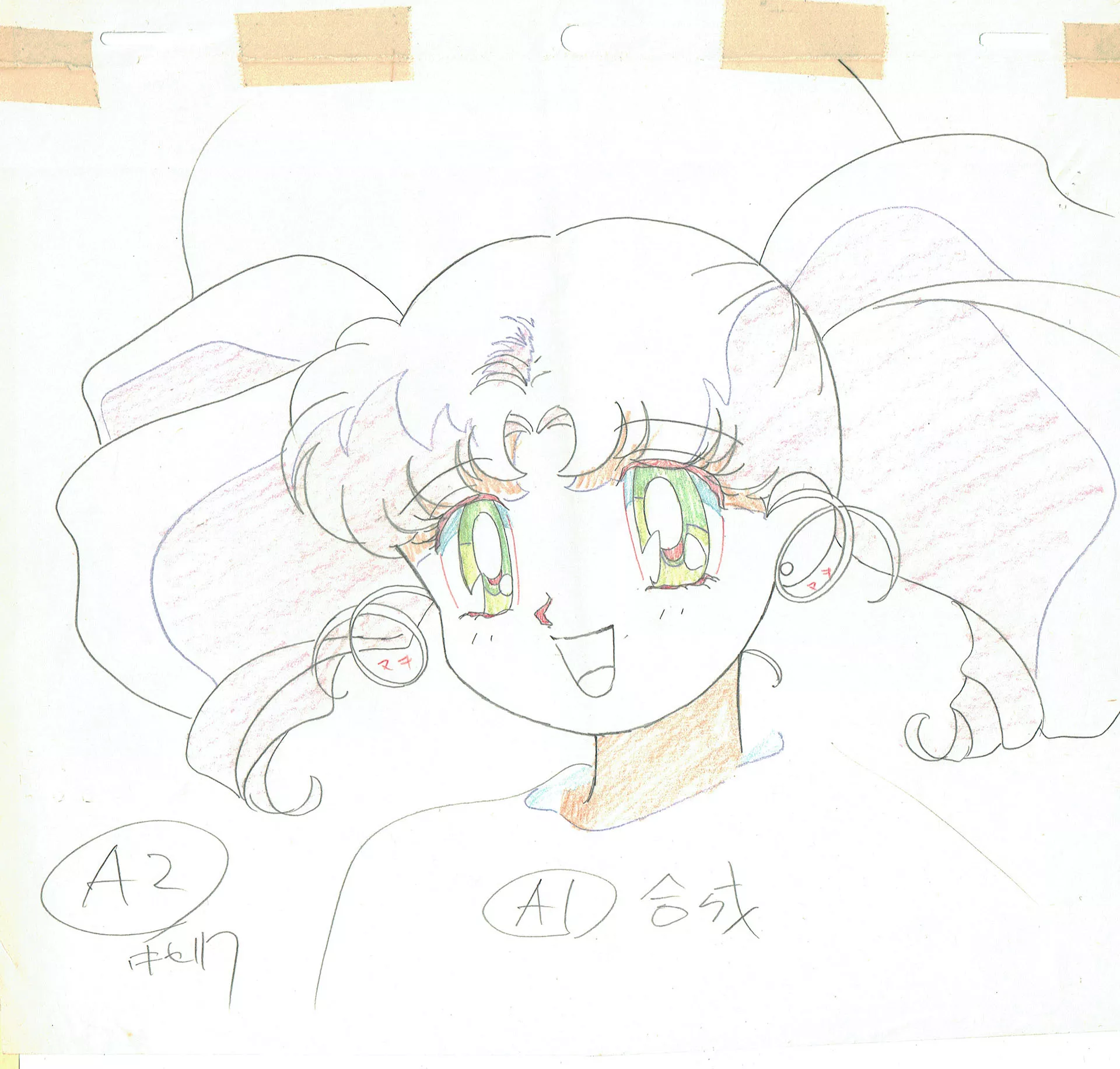 TAKEUCHI Naoko - SAILOR MOON — 3408 – Sailor Moon – Episode 112 – Chibiusa – Genga