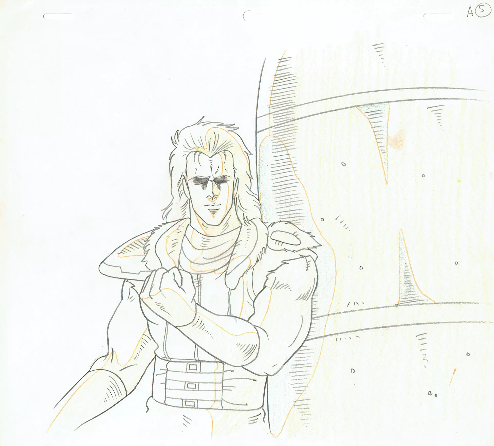 HARA Tetsuo - FIST OF THE NORTH STAR (Hokuto no Ken) — 4094 – Fist of the North Star (Hokuto no Ken) – Rei (Ray) – Doga (douga)