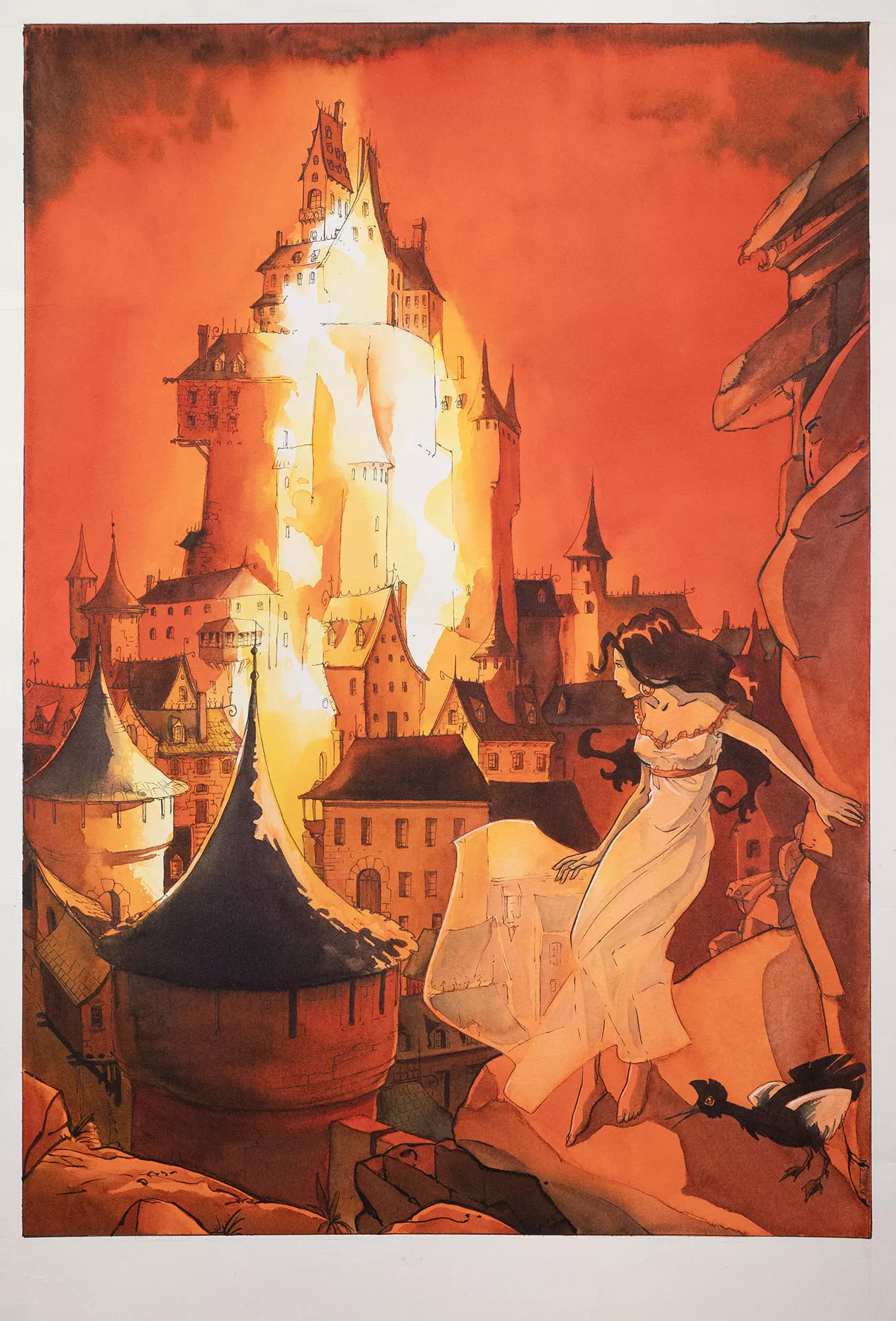 Isabelle DETHAN — Le roi cyclope — Illustration originale Isabelle DETHAN — Le roi cyclope — Illustration originale