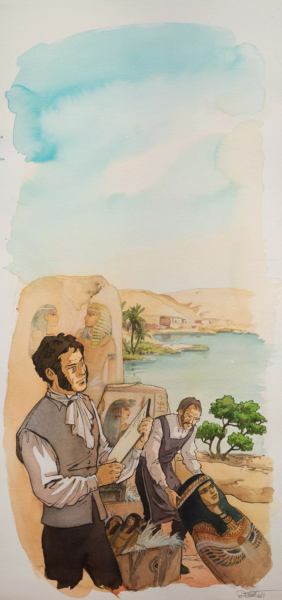 Isabelle DETHAN — 24h avec Champollion (Musée du Louvre) — Champollion en Égypte