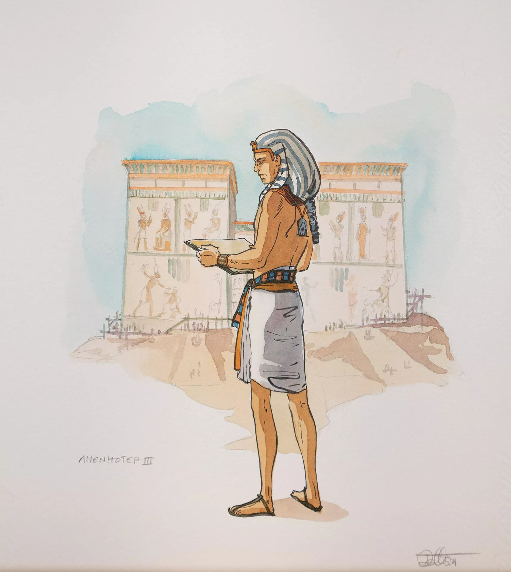 Isabelle DETHAN — Le Figaro Histoire — Illustration - Amenhotep III