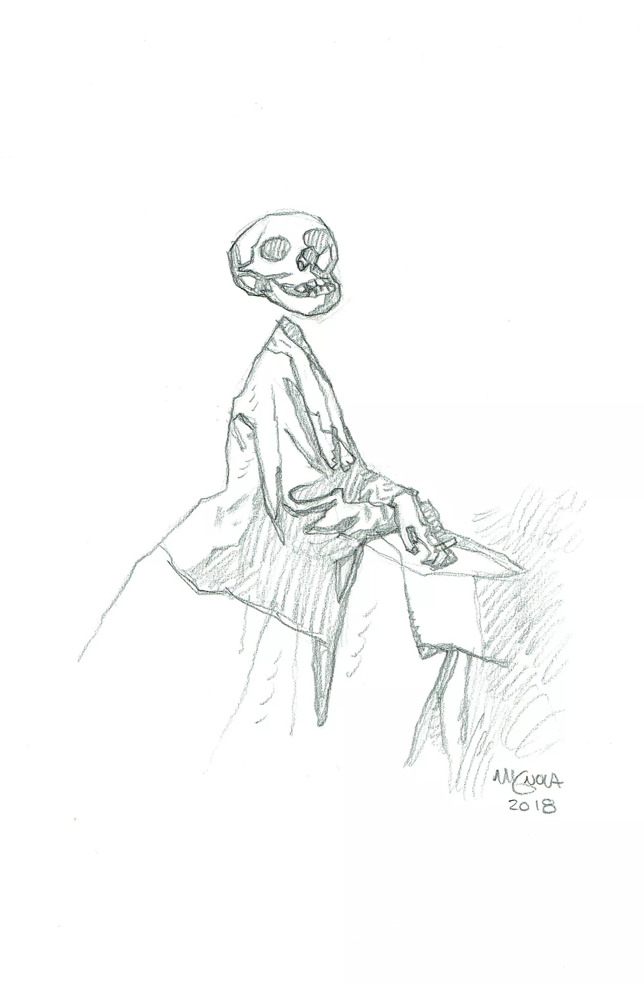 Mike MIGNOLA — 138 – Hellboy universe – Dame squelette – illustration