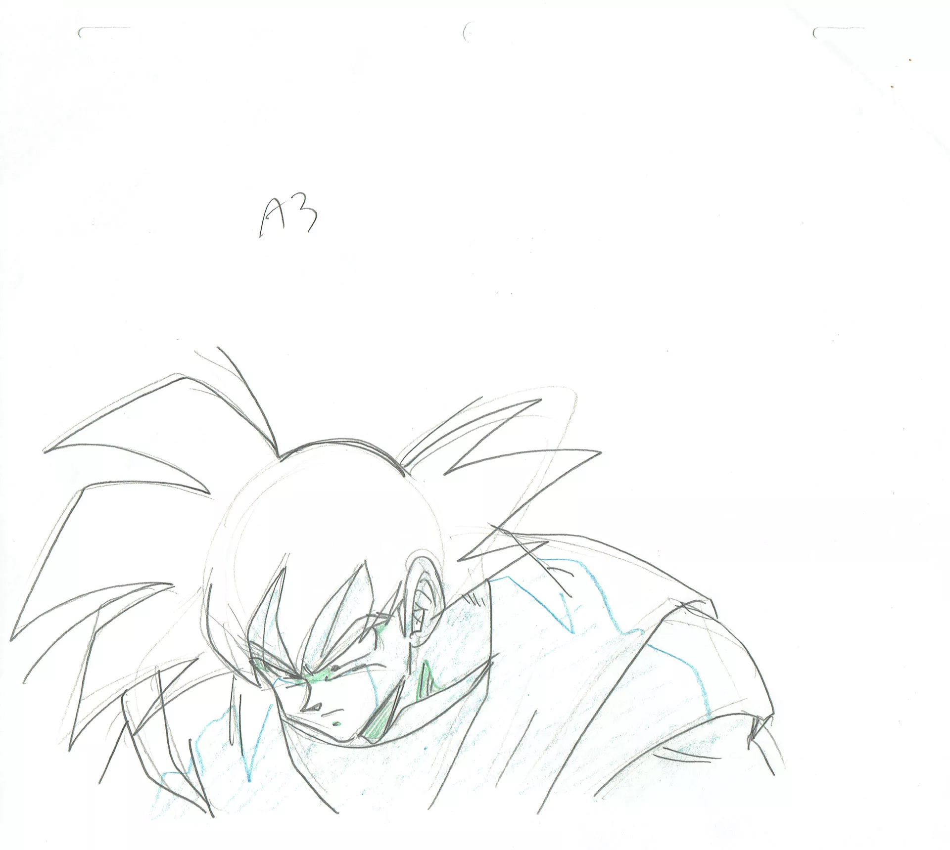  TORIYAMA Akira - DRAGON BALL | 4120 – Dragon Ball Z – Ep 86 – Son Goku – Genga — Page 